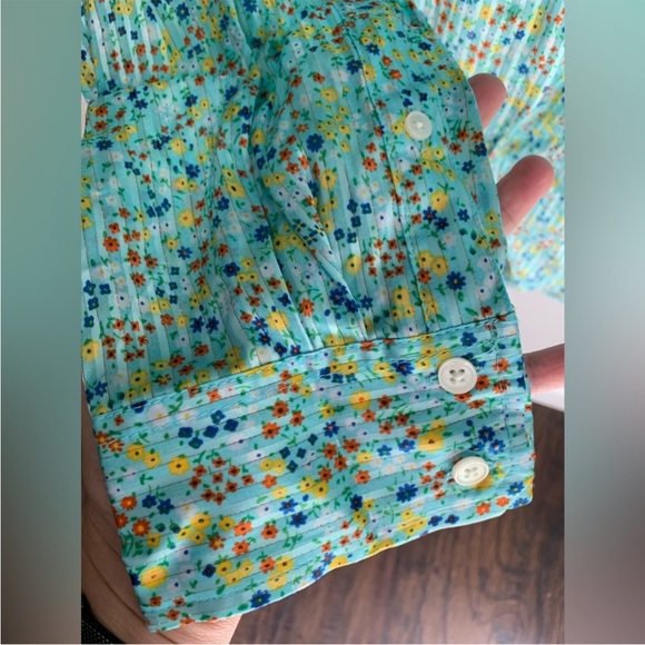 J Crew Field Day Floral Blouse XL - Picture 3 of 8